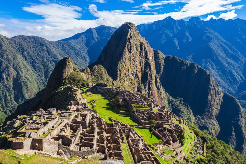 the ancient lost city of machu picchu, peru