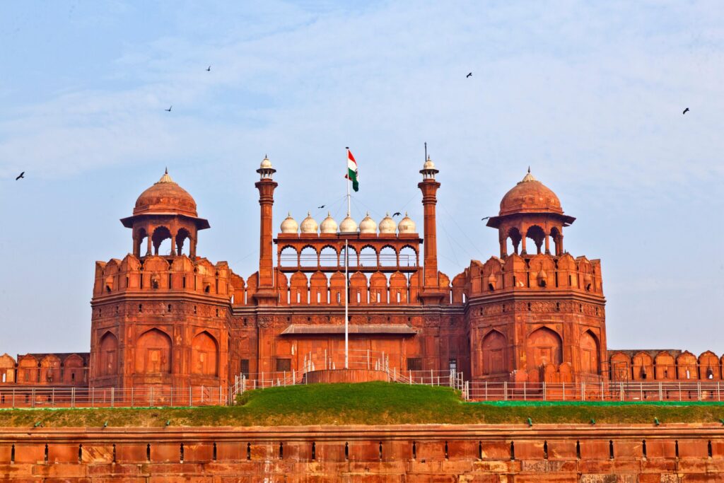 the red fort in delhi, india