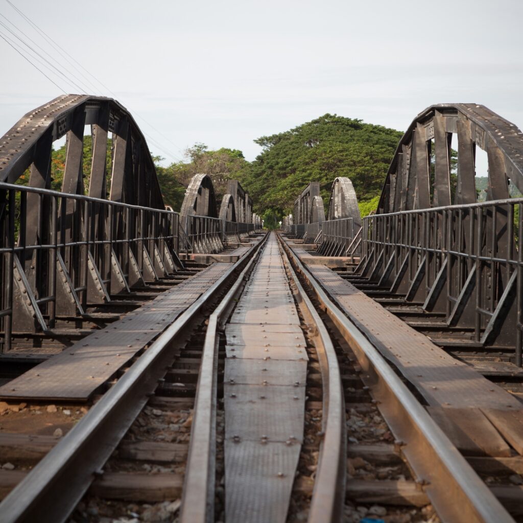 The bridge over the river Kai, in Thailand